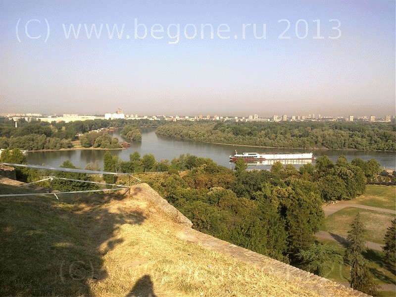 Слияние Савы и Дуная в Белграде