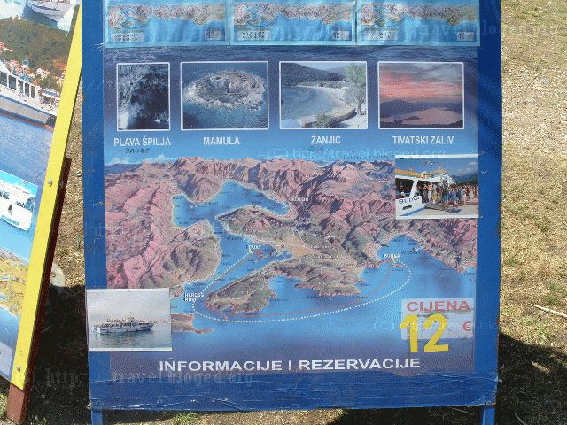Основные туристические маршруты в Черногории. Фото сделано в Будве, в районе городского пляжа